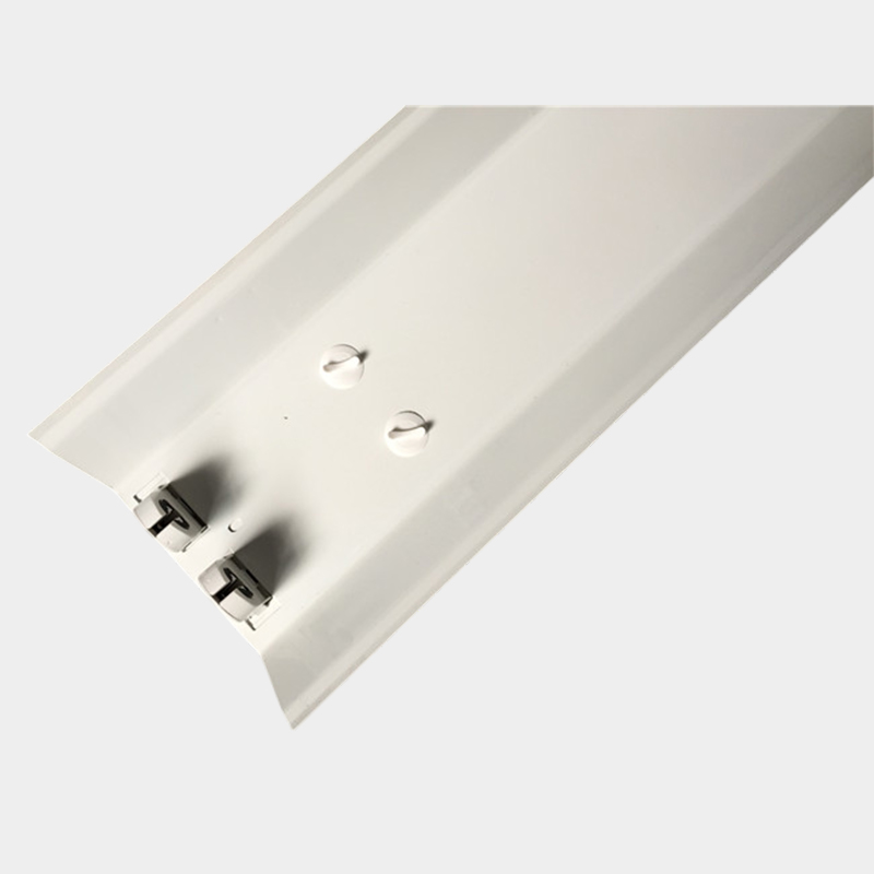 T8 Double Support With Hood Double Tube With Hood Bracket Multiple Specifications to Choose From Long Strip White Spray Double Tube With Hood Bracket