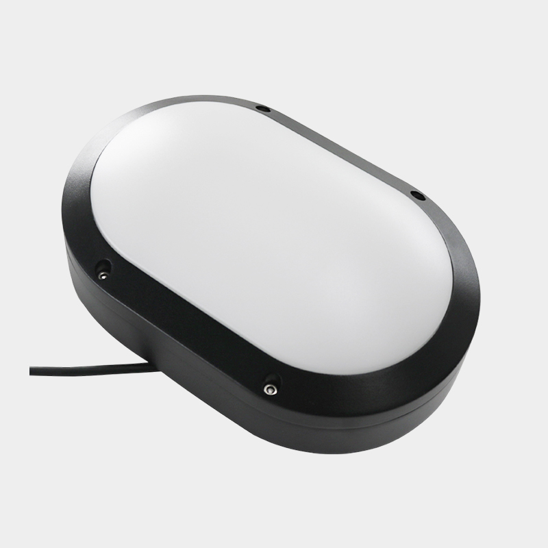 How does the new minimalist wall lamp illuminate the moisture-proof aesthetics of a modern courtyard?